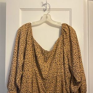 ASOS Curve Square Neck Puff Sleeve Jumpsuit